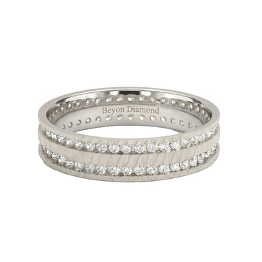 Layered Wave Men's Ring - Beyon Diamond