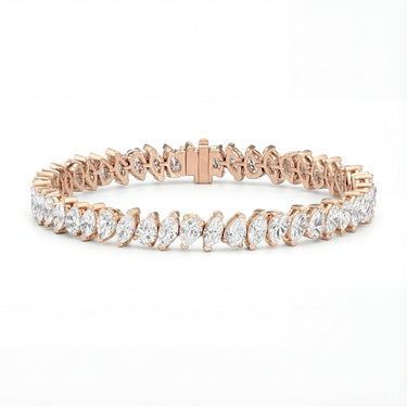 Marquise and Pear Cut Diamond Tennis Bracelet 6.5CTW - Beyon Diamond