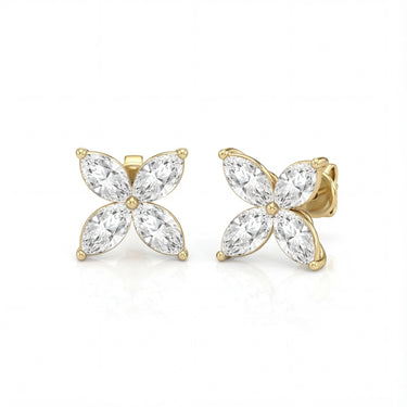 Marquise Cluster Diamond Stud Earrings 0.64CTW - Beyon Diamond