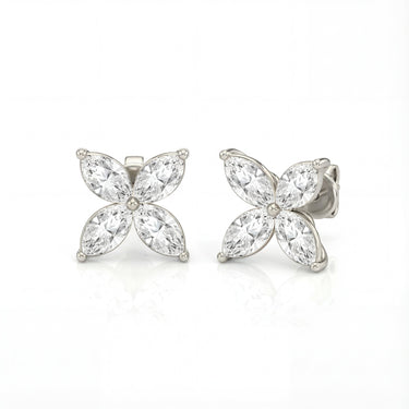 Marquise Cluster Diamond Stud Earrings 0.64CTW - Beyon Diamond