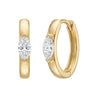 Marquise Cut Huggie Earrings - Beyon Diamond