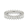 Marquise Cut Two - Prong Eternity Wedding Band 2CTW - Beyon Diamond