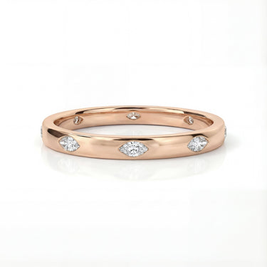 Marquise Inlay Eternity Band 0.3 CTW - Beyon Diamond