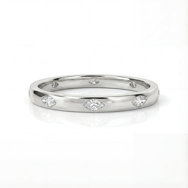 Marquise Inlay Eternity Band 0.3 CTW - Beyon Diamond
