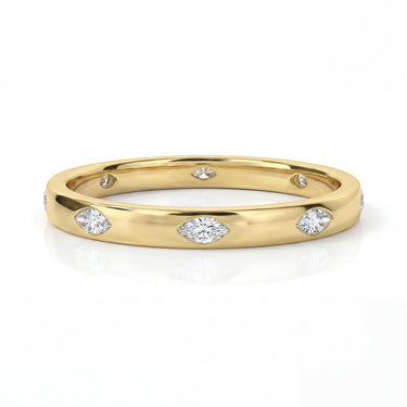 Marquise Inlay Eternity Band 0.3 CTW - Beyon Diamond