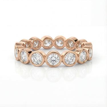 Mini Round Bezel Eternity Band 1.08 CTW - Beyon Diamond