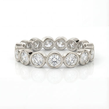 Mini Round Bezel Eternity Band 1.08 CTW - Beyon Diamond