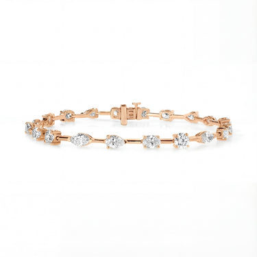 Mixed Shape Diamond Tennis Bracelet 5.4CTW - Beyon Diamond