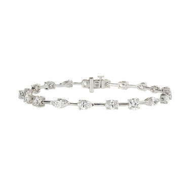 Mixed Shape Diamond Tennis Bracelet 5.4CTW - Beyon Diamond