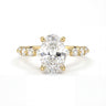 Oval Cut With Round Side Stone Engagement Ring - Beyon Diamond