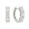 Oval Diamond Huggie Earrings 1CTW - Beyon Diamond