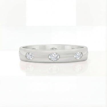 Oval Inlay Eternity Band 0.6 CTW - Beyon Diamond