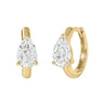 Pear Cut Huggie Earrings - Beyon Diamond