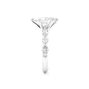 Pear Cut with Marquise Side Stone Diamond Ring - Beyon Diamond