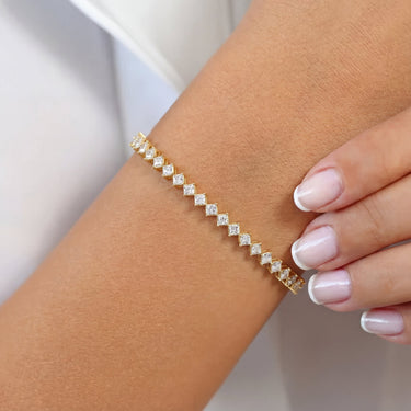 Princess Cut Diamond Tennis Bracelet 1.8CTW - Beyon Diamond