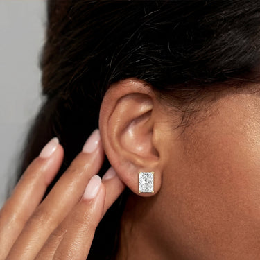 Radiant Cut Diamond Stud Earrings - Beyon Diamond