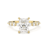 Radiant Cut With Round Side Stone Engagement Ring - Beyon Diamond