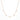 5 Stone Scattered Floating Diamond Necklace 0.25CTW