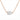Sideways Solitaire Pear Cut Diamond Necklace