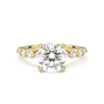 Round Cut With Round Side Stone Engagement Ring - Beyon Diamond