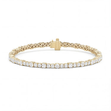 Round Sequence Diamond Tennis Bracelet 3.7CTW - Beyon Diamond