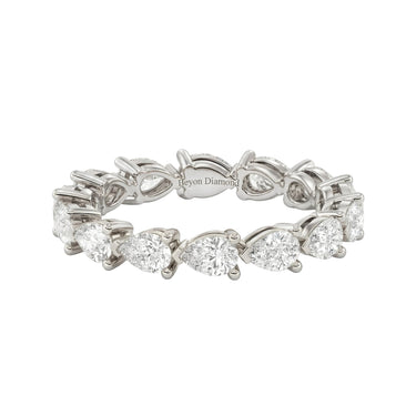 Side Pear Cut Diamond Eternity Band 1.4CTW - Beyon Diamond