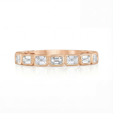 Sideways Emerald Bezel Band 1.28 CTW - Beyon Diamond
