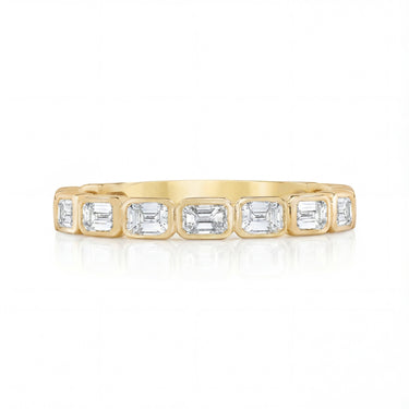 Sideways Emerald Bezel Band 1.28 CTW - Beyon Diamond