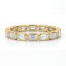 Sideways Emerald Bezel Eternity Band 1.44 CTW - Beyon Diamond