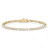 Sideways Emerald Cut Diamond Tennis Bracelet 3.3CTW - Beyon Diamond