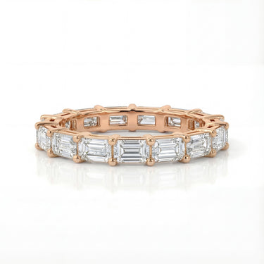 Sideways Emerald Diamond Eternity Band 3.6 CTW - Beyon Diamond