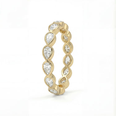 Sideways Pear Bezel Eternity Band 1.12 CTW - Beyon Diamond