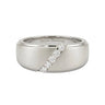 Slant Stone Studded Line Diamond Men's Ring - Beyon Diamond
