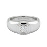 Solitaire Twin Dome Diamond Men's Ring - Beyon Diamond