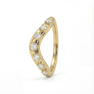 The Curve Nest Wedding Band 0.7CTW - Beyon Diamond