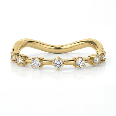 The Curve Wave Station Wedding Band 0.7CTW - Beyon Diamond