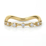 The Curve Wave Station Wedding Band 0.7CTW - Beyon Diamond