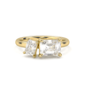 Toi Et Moi Engagement Ring - Emerald Cut - Beyon Diamond