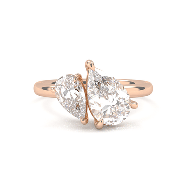 Toi Et Moi Engagement Ring - Pear Cut - Beyon Diamond