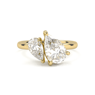 Toi Et Moi Engagement Ring - Pear Cut - Beyon Diamond