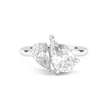Toi Et Moi Engagement Ring - Pear Cut - Beyon Diamond