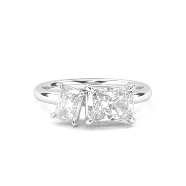 Toi Et Moi Engagement Ring - Radiant Cut - Beyon Diamond