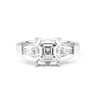 Vivienne Three Stone Asscher Cut Diamond Ring - Beyon Diamond