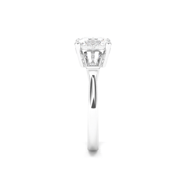Vivienne Three Stone Cushion Cut Diamond Ring - Beyon Diamond