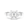 Vivienne Three Stone Emerald Cut Diamond Ring - Beyon Diamond