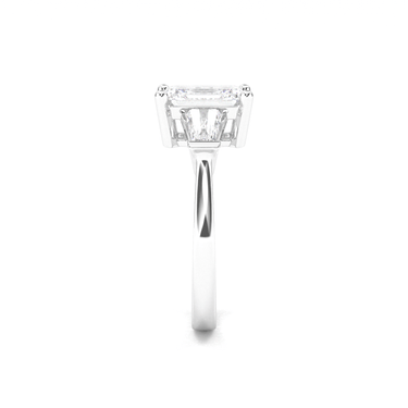 Vivienne Three Stone Emerald Cut Diamond Ring - Beyon Diamond
