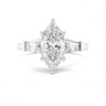 Vivienne Three Stone Marquise Cut Diamond Ring - Beyon Diamond