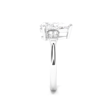 Vivienne Three Stone Pear Cut Diamond Ring - Beyon Diamond