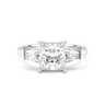 Vivienne Three Stone Princess Cut Diamond Ring - Beyon Diamond