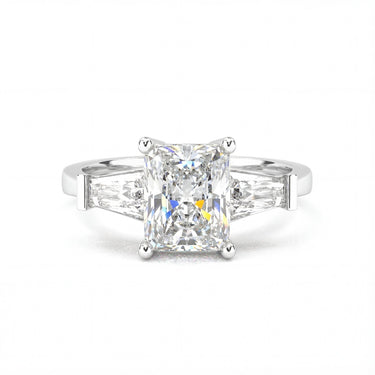 Vivienne Three Stone Radiant Cut Diamond Ring - Beyon Diamond